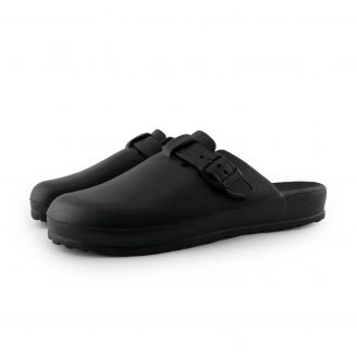 1288-0167 Love4shoes Γυναικεία Σαγιονάρες ΜΑΥΡΟ
