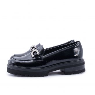 4260 Stefania Γυναικεία Loafers - Slip On ΜΑΥΡΟ