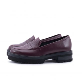 2960 Stefania Γυναικεία Loafers - Slip On ΜΠΟΡΝΤΟ