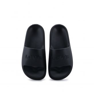 235653-753 Levi's Γυναικεια Slides ΜΑΥΡΟ