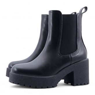 RQ-66 Love4shoes Γυναικεία Μποτάκια ΜΑΥΡΟ