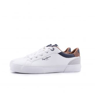 PEPE JEANS JR KENTON COURT B PBS30569  Παιδικά Sneakers Αγόρι ΛΕΥΚΟ