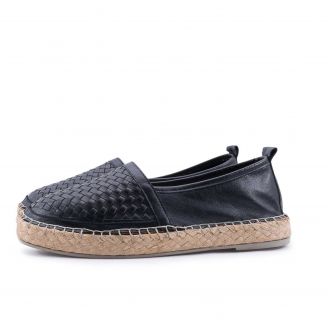25486 Top3 Γυναικείες Espadrilles ΜΑΥΡΟ