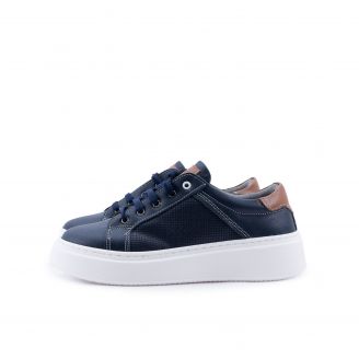465 Romeo Παιδικά Αγόρι Casual Sneakers Δερμάτινα ΜΠΛΕ