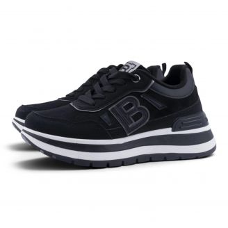 9833 Laura Bagiotti Γυναικεία Sneakers ΜΑΥΡΟ