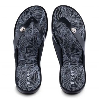 220-7000-6 B-SOFT Γυναικείες Σαγιονάρες Flip-Flop ΜΑΥΡΟ