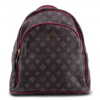 WSY9976 Love4shoes Γυναικεία Τσάντα Backpack ΚΑΦΕ