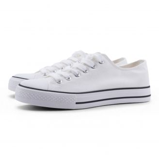 273473 Love4shoes Sneakers πάνινα ΛΕΥΚΟ