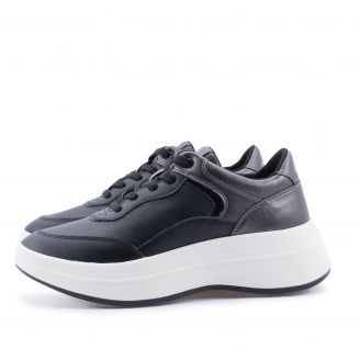 D46WTB 054AJ Geox Spherica Ecub-3 Γυναικεία Sneakers ΜΑΥΡΟ