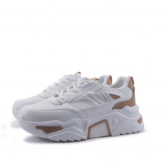 JR106 Love4shoes Γυναικεία Sneakers ΛΕΥΚΟ
