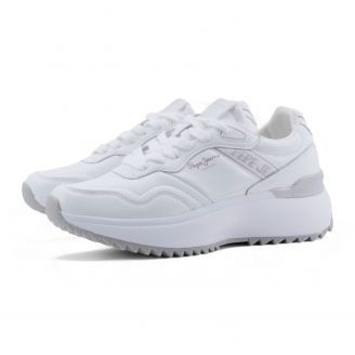 PLS600021 Drop2 Kimi Pepe Jeans Γυναικεία Sneakers ΛΕΥΚΟ