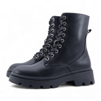 MG318GM001 Love4shoes Γυναικεία Μποτάκια ΜΑΥΡΟ