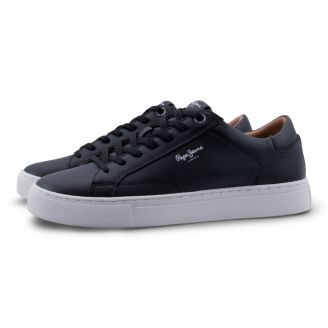 PMS00048 Pepe Jeans Joe Basic Ανδρικά Sneakers ΜΑΥΡΟ