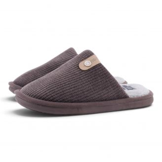 324-2511 B-Soft Ανδρικές Παντόφλες Χειμερινές ΚΑΦΕ
