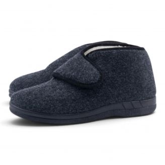 312-0020  Love4shoes Ανδρικά Παντόφλες Χειμερινές ΓΚΡΙ