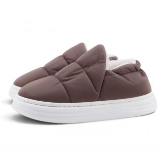 213-0048 Love4shoes Γυναικείες Χειμερινές Κλειστές Παντόφλες ΚΑΦΕ