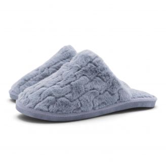 XL-8070 Love4shoes Γυναικείες Παντόφλες Χειμερινές ΓΚΡΙ