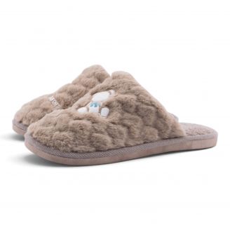 XL-8075 Love4shoes Γυναικείες Παντόφλες Χειμερινές ΚΑΦΕ