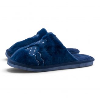 XL-8071 Love4shoes Γυναικείες Παντόφλες Χειμερινές ΜΠΛΕ
