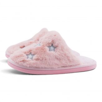 61843 Love4shoes Παντόφλες Χειμερινές ΡΟΖ