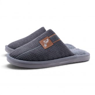 8130XL Love4shoes Παντόφλες Χειμερινές ΓΚΡΙ