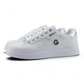 051 white-silver Mondo Γυναικεία Sneakers ΛΕΥΚΟ