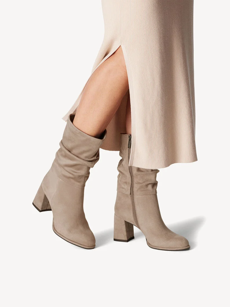 1-25020-43 Tamaris Γυναικείες Μπότες Suede ΜΠΕΖ