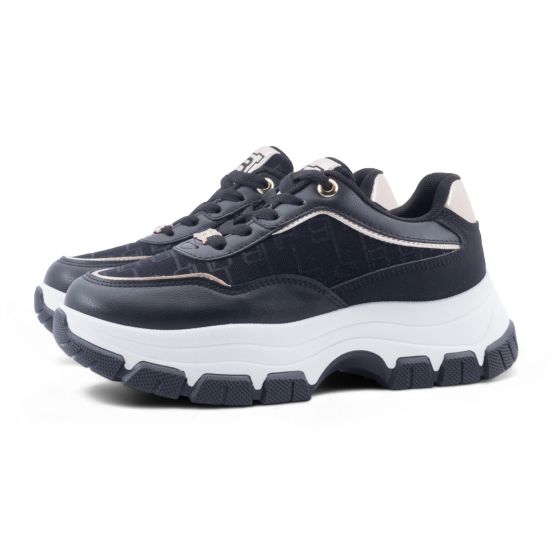 9220 Laura Biagiotti Γυναικεία Sneakers ΜΑΥΡΟ